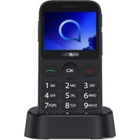 Кнопочный телефон Alcatel 2019G (серебристый)