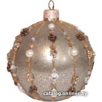 Елочная игрушка Орбитал Шар Д-239 200-082-4 (8см, серый глитер)