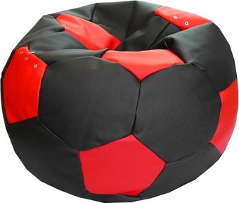 Мама рада! Мяч экокожа (черный/красный, XXL, smart balls)
