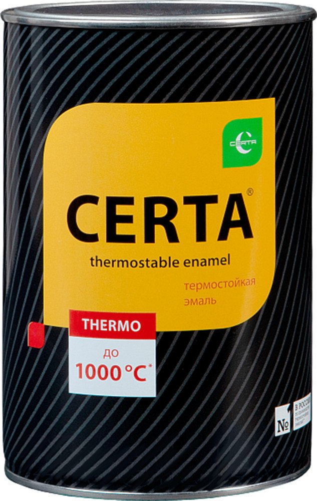 Эмаль Certa HS Термостойкая 1000С 0.8 кг (терракот металлик)
