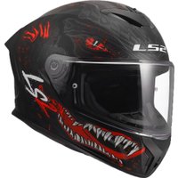 Мотошлем LS2 FF820 Rapid III Kalju II (XXL, черный/красный/белый)