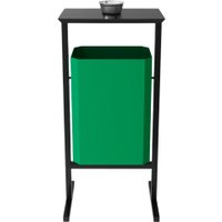 Уличная урна Allerd Стандарт 35л с пепельницей (зеленый)