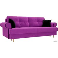 Диван Лига диванов Сплин 101683 (микровельвет, фиолетовый)