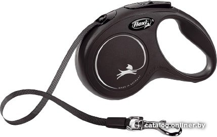 Поводок-рулетка Flexi New Classic S Tape 5 м (черный)