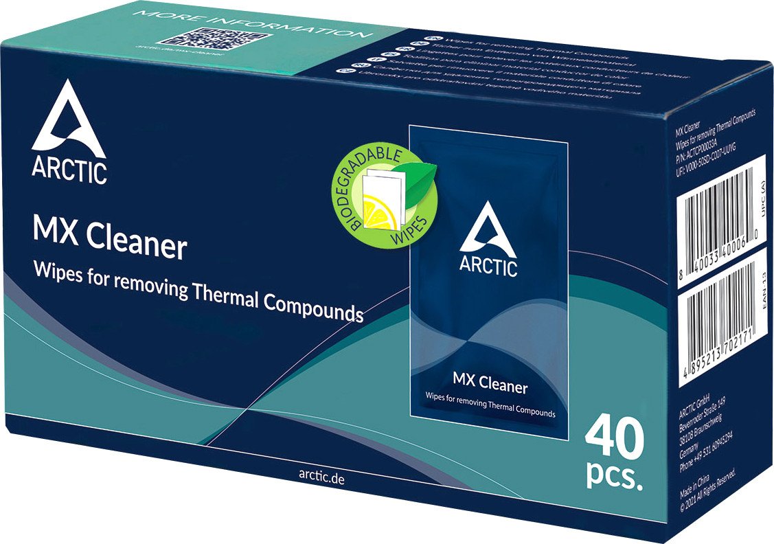 

Салфетки для удаления термопасты Arctic MX Cleaner ACTCP00033A