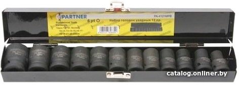 Набор трещотка с головками Partner PA-4121MPB (12 предметов)