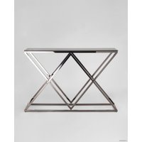 Консольный стол Stool Group Инсигния 115x30 ECST-026-BG-SK (стекло Smoke/сталь темный хром)