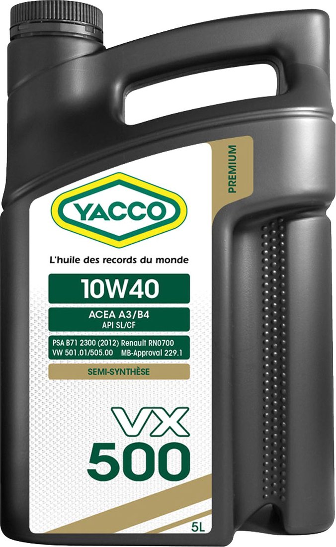 

Моторное масло Yacco VX 500 10W-40 5л