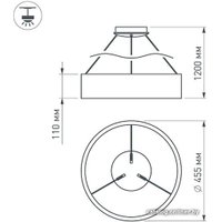 Подвесная люстра Arlight SP-TOR-RING-HANG-R460-33W Day4000 022147(1)