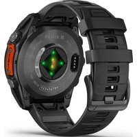 Умные часы Garmin Fenix 8 47мм (серый, черный силиконовый ремешок)