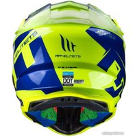 Мотошлем MT Helmets Falcon Crush B7 (XXL, глянцевый синий)
