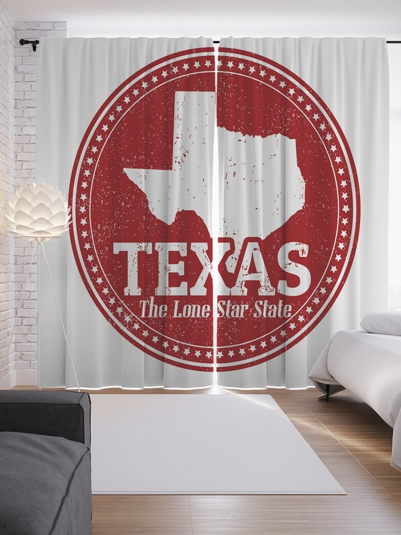 

Комплект штор JoyArty Государство одинокой звезды p_63081 (145x265)