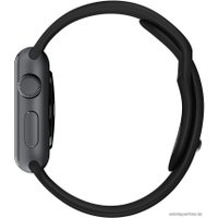 Умные часы Apple Watch Sport 38mm Space Gray with Black Sport Band (MJ2X2)