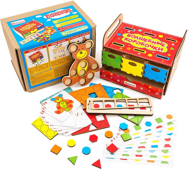 

Развивающая игра Alatoys Волшебные коробочки ВШ02