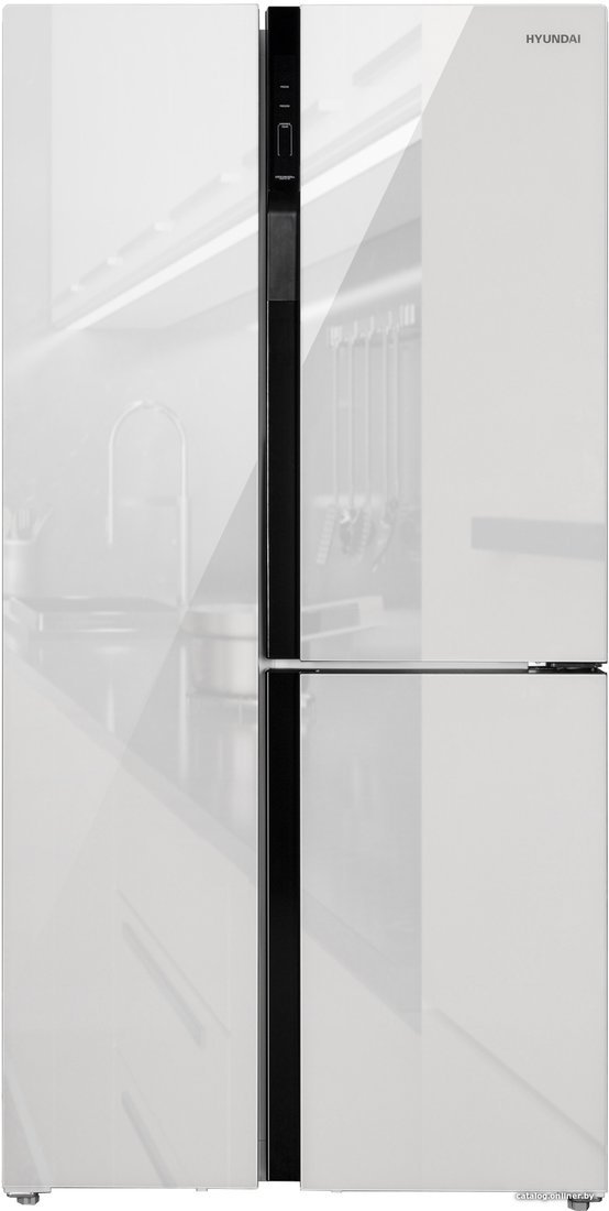 

Холодильник side by side Hyundai CS6073FV (белое стекло)