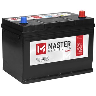Автомобильный аккумулятор Master Batteries 90 Ah MASTER BATTERIES Asia R+