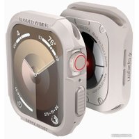 Защитная накладка Spigen Rugged Armor для Apple Watch 4 / 5 / 6 / 7 / 8 / 9 / SE (бежевый)