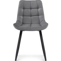 Стул Notta Челси (велюр темно-серый/черный)