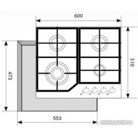 Варочная панель Akpo PGA 604 HGC-T BL