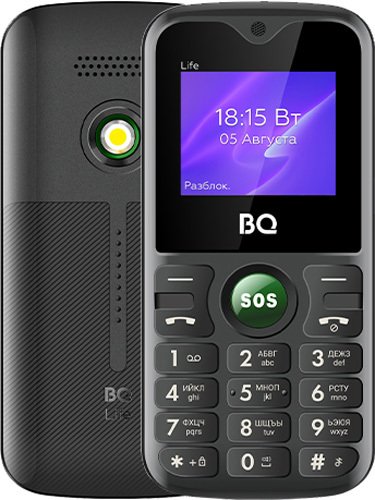 

Телефон BQ BQ-1853 Life (черный/зеленый)