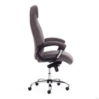 Офисное кресло TetChair Boss Lux (флок, серый/серый перфорированный)