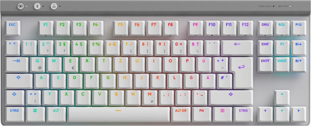 

Клавиатура Logitech G515 Lightspeed TKL White GL Brown Tactile 920-012539 (белый, нет кириллицы)