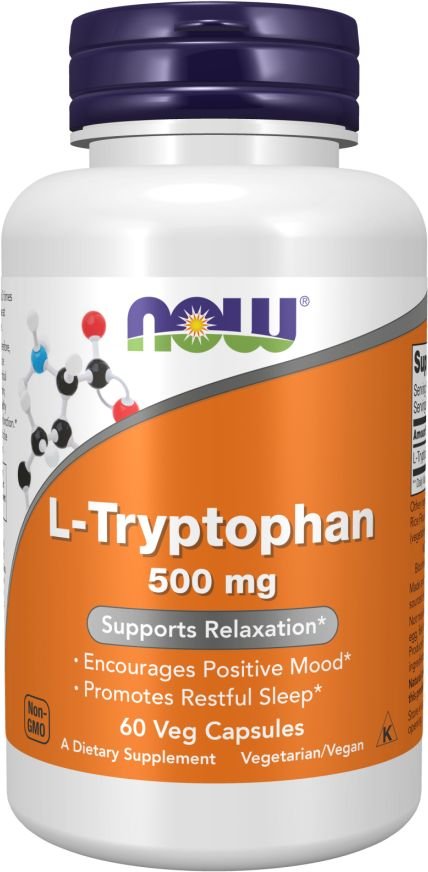 

L-триптофан Now Foods L-Tryptophan 500 мг (120 капсул)