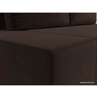 Диван Лига диванов Сан Марко 114020 (микровельвет, коричневый)