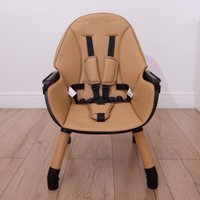 Высокий стульчик Solmax&Kids HW99644 (бежевый/черный)