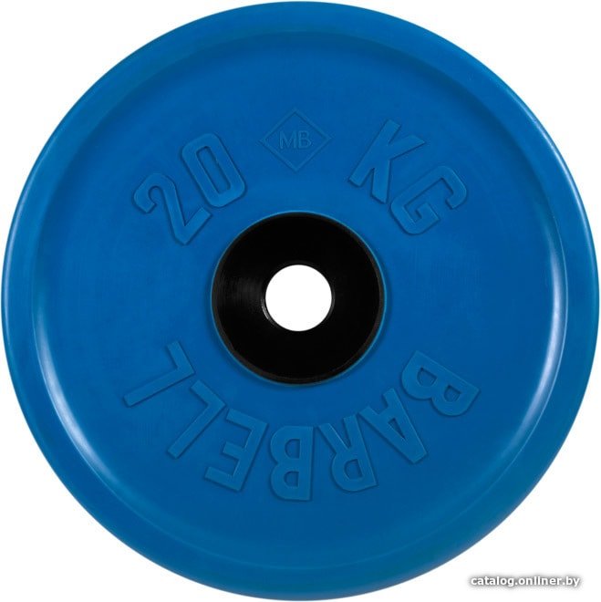 Диск MB Barbell Евро-классик 51 мм (1x20 кг, синий)