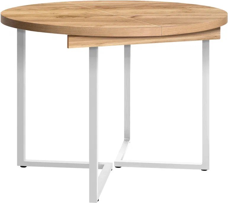 

Кухонный стол Millwood Лофт Лондон раздвижной D110-150x110x76 (дуб золотой Craft/металл белый)