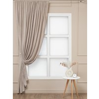 Штора Amore Mio Бархат T66-58 200x270 20839 (бежевый)