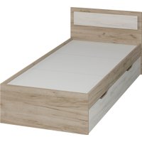 Кровать Тащи в дом Гармония КР608 90х200 (крафт серый/крафт белый)