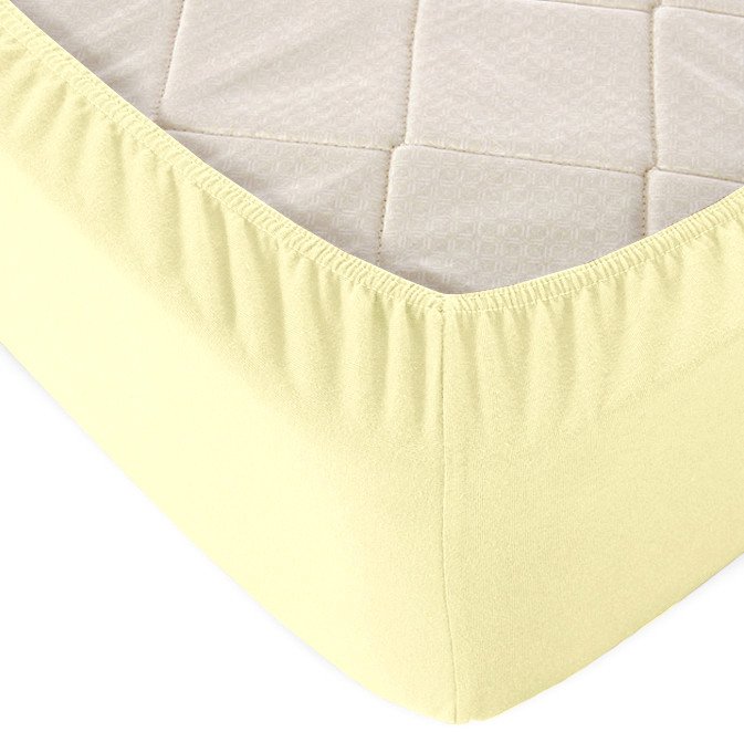 

Постельное белье Alleri Трикотажная на резинке 80x200x20см (светло-желтый)