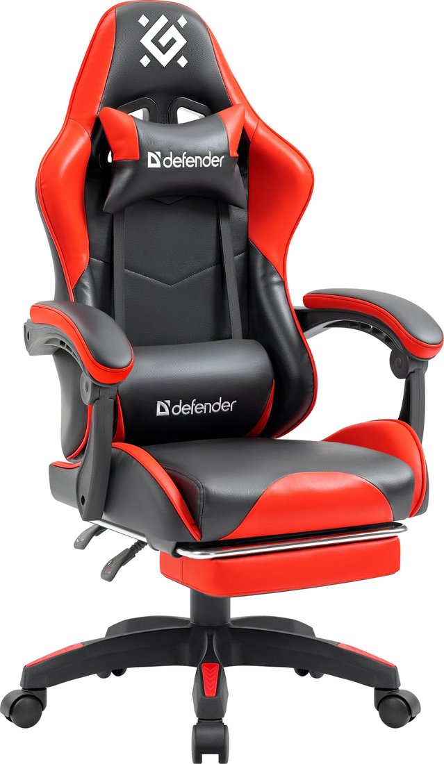 

Игровое (геймерское) кресло Defender Etna (черный/красный)