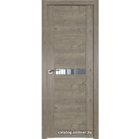 Межкомнатная дверь ProfilDoors 2.01XN L 50x190 (каштан темный, стекло зеркало)