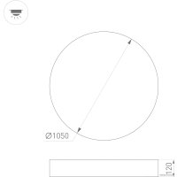 Светильник-тарелка Arlight SP-PLATO-R1000-115W 038928