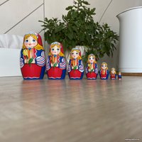 Развивающая игра Брестская Фабрика Сувениров С тюльпанами в народном голландском костюме (набор 7 шт)