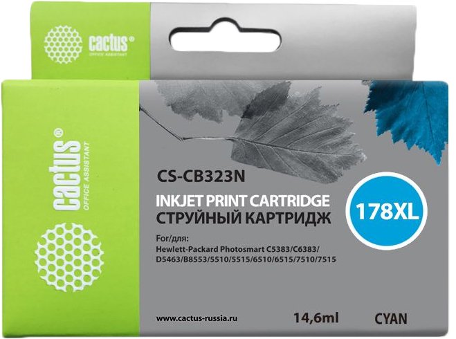 

Картридж CACTUS CS-CB323N (аналог HP 178XL (CB323HE))