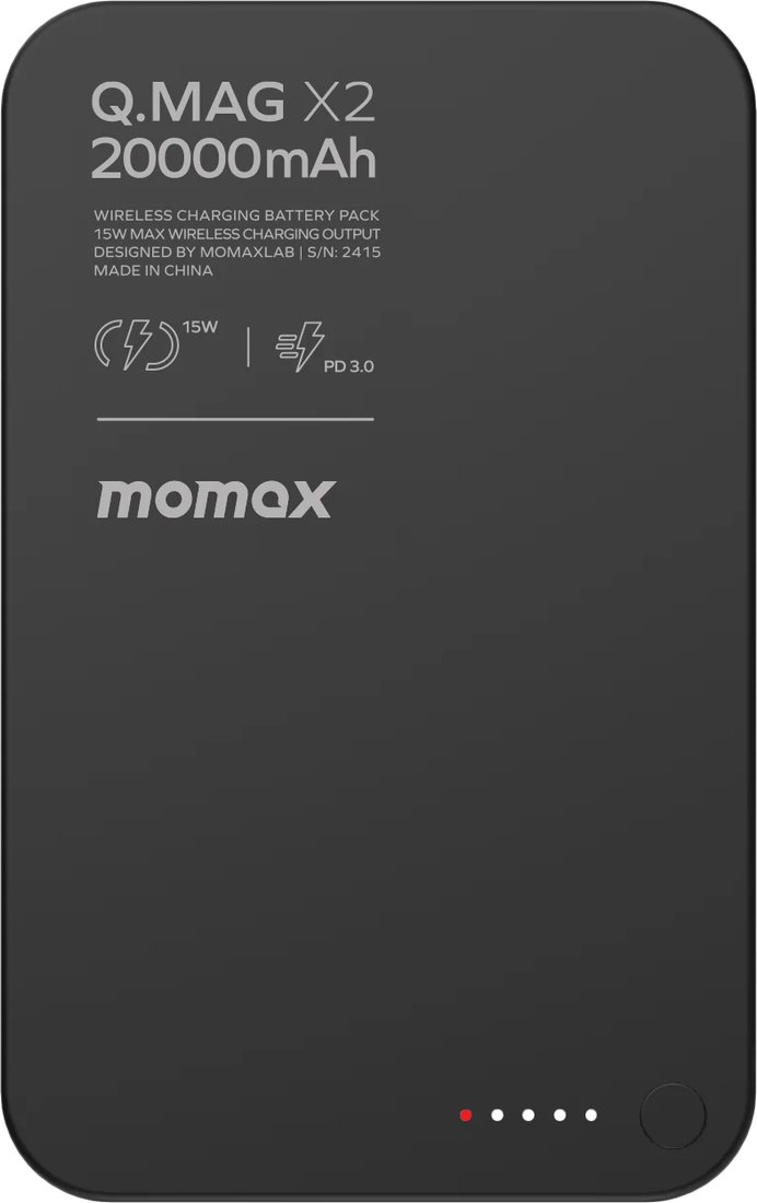 

Внешний аккумулятор Momax Q.Mag X2 Magnetic IP133 20000mAh (черный)