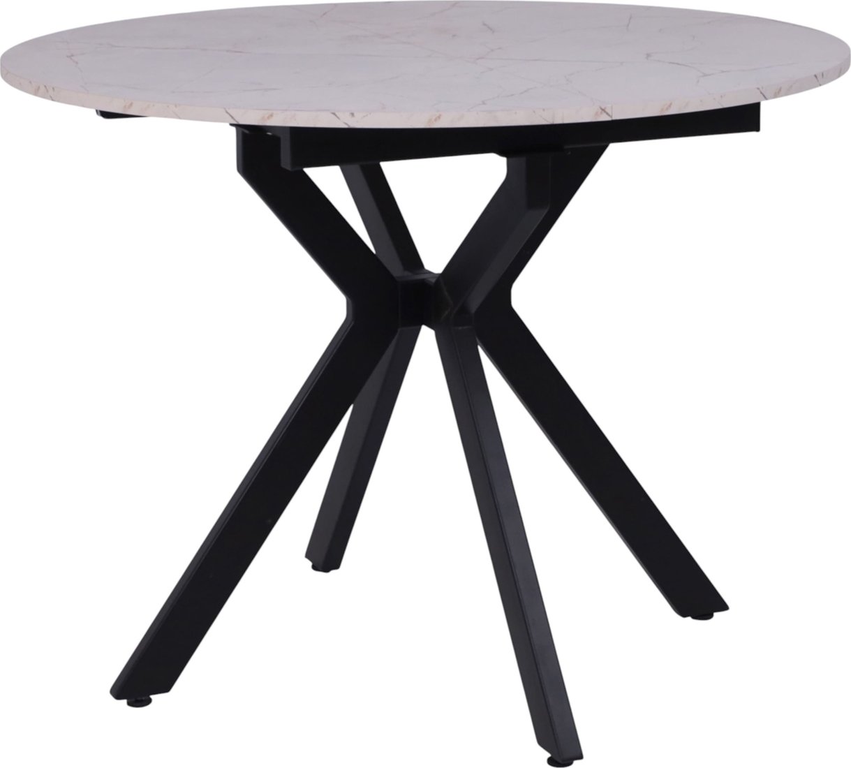 

Кухонный стол Lepremo AV 1106 МДФ раздвижной D1000-1350x750 (Азул Оникс/черный)