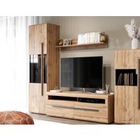 Шкаф-витрина Мебельград Ницца 1 дв (дуб вотан)