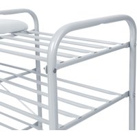 Полка для обуви Nika ЭТЛ3-1/МС (светло-серый/матовый серый)