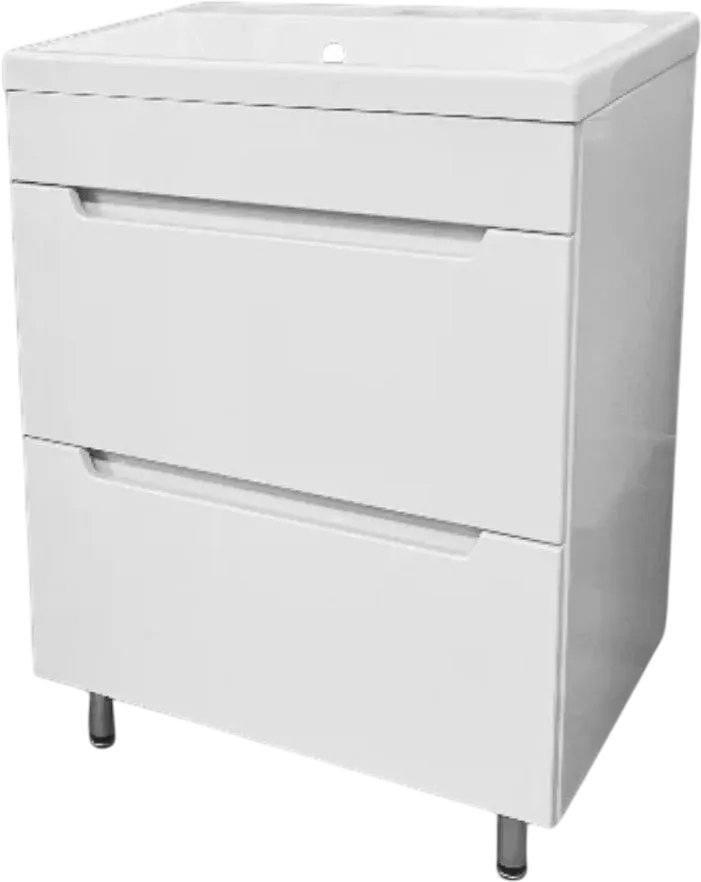 

Garda Тумба с умывальником Marsel 91_600_PVC (белый глянцевый, с раковиной)