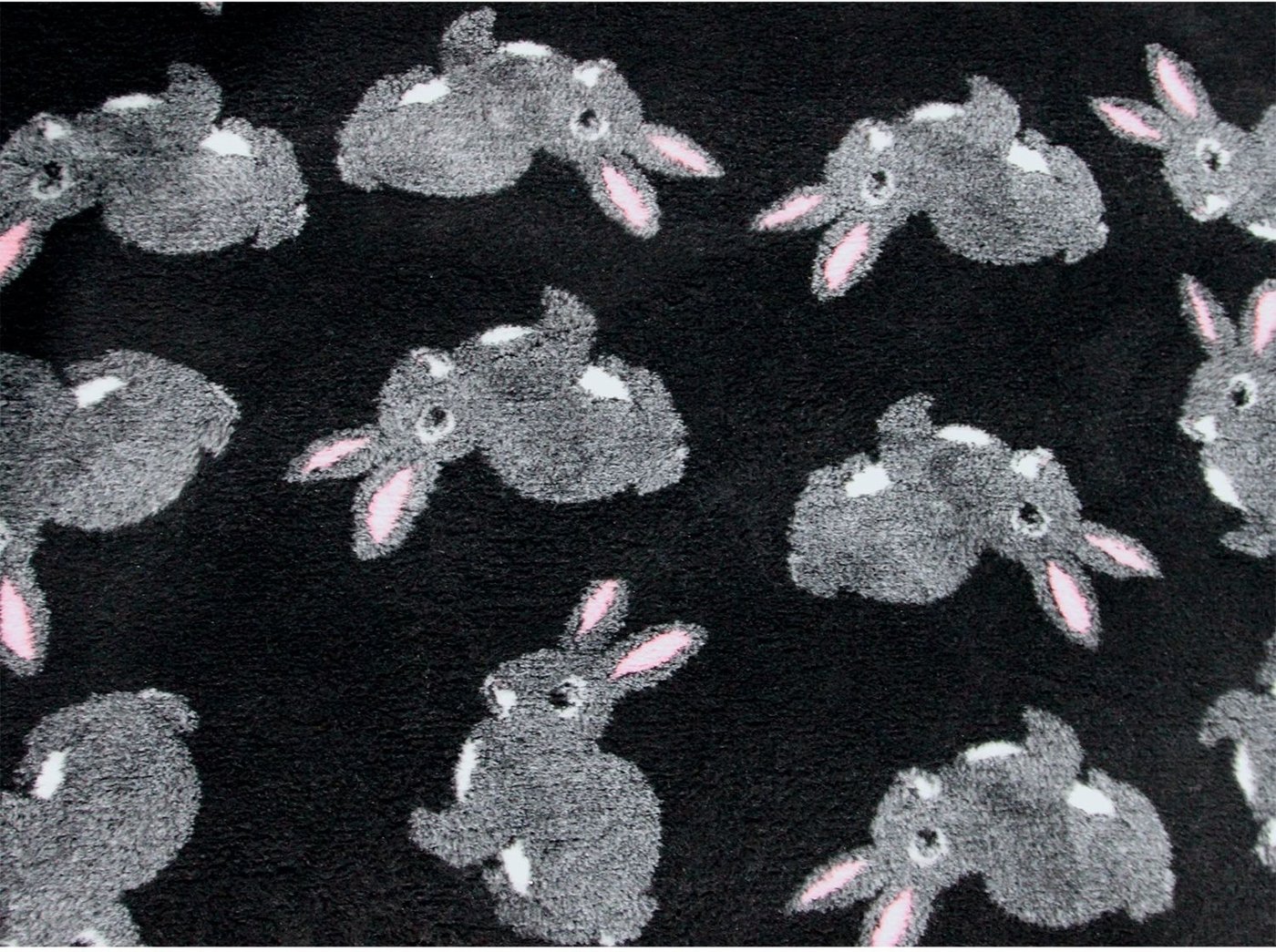 

Коврик (подстилка) Profleece Кролики PF025 (черный/серый/розовый)