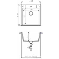 Кухонная мойка Tolero R-117 (серый металлик 001)