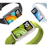 Фитнес-браслет Huawei Band 11 Pro (серый, с зеленым нейлоновым ремешком, международная версия)