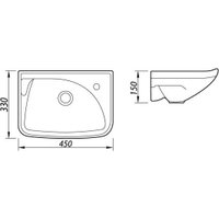Умывальник Лобненский стройфарфор Мотив 10/1/5/1-12