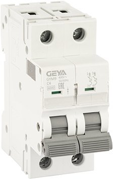 

Выключатель автоматический GEYA GYM9 2P 4А C 6кА GYM92P4C