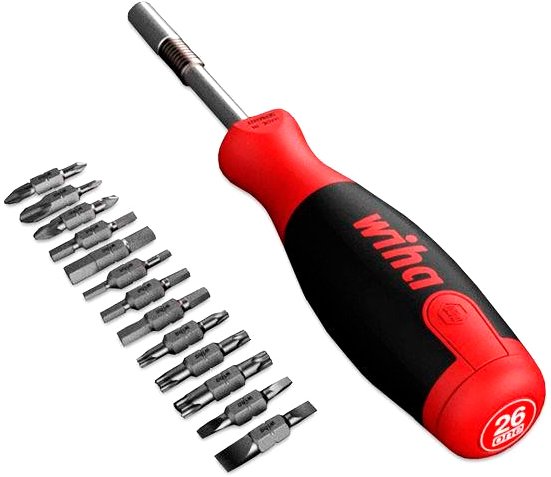 

Набор отвертка с битами Wiha 26-in-1 Screwdriver Kit 0447 (26 предметов)